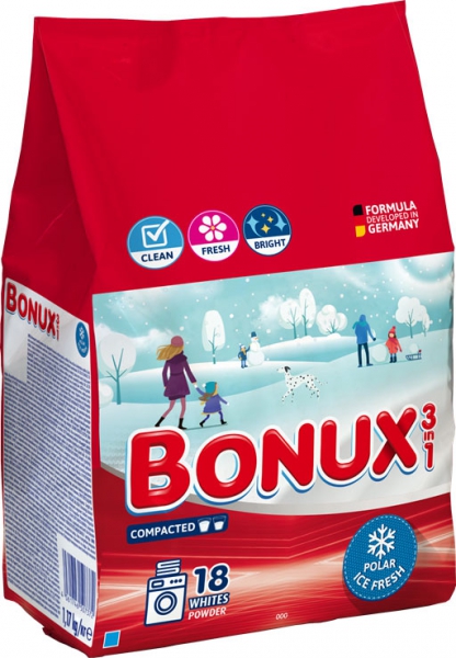 Bonux 1,17kg 18PDpolar icefresh 3v1 whites