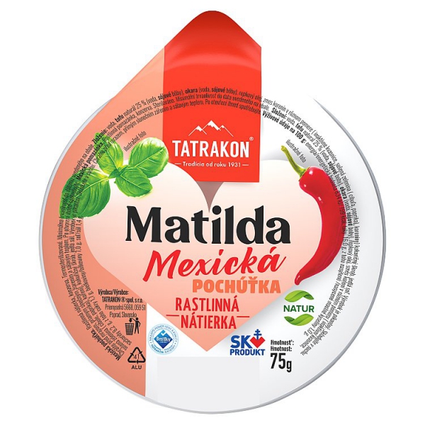 Pašť.Vegg.Matilda 75g mexická pochúťka