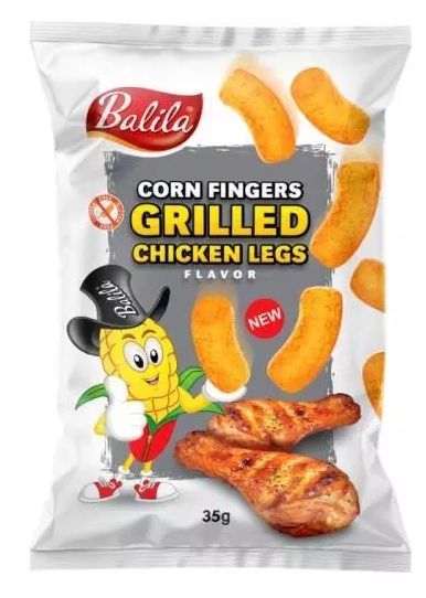 Chrumky kukuričné 35g grilované kurča Balila