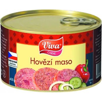 Hovädzie mäso konz.400gViv Hovädzie mäso konz.400gViv